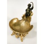 GILT BRONZE CHERUB SALT