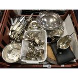 QTY SILVER PLATE ITEMS / CUTLERY