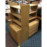 PAIR OF MODERN BOOKCASE CABINET