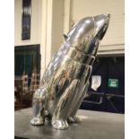 SILVER PLATE POLAR BEAR COCKTAIL SHAKER