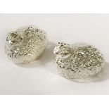 SILVER PLATE BIRD SALT & PEPPER