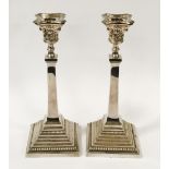 PAIR OF HM SILVER CANDLESTICKS