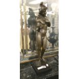 BRONZE ADAM & APPLE FIGURE