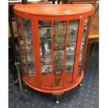 DECOUPAGE DISPLAY CABINET