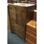 WALNUT DRINKS CABINET