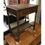 OAK HALL TABLE WITH DRAWER