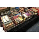 4 TRAYS OF ANTIQUARIAN BOOKS