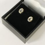 14K GOLD GEMSTONE STUD EARRINGS