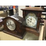 TWO MANTLE CLOCKS