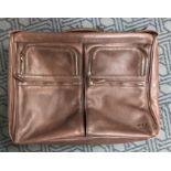 TUMI GENTS LEATHER WEEKEND SUIT BAG
