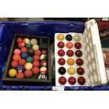 QTY OF SNOOKER BALLS