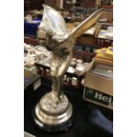 LARGE ROLLS ROYCE STYLE BRONZE FIGURE