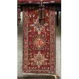 NORTH WEST PERSIAN HERIZ RUNNER 270CM X 68CM