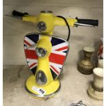 YELLOW VESPA LAMP