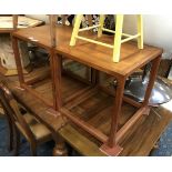 TWO DRAWER SIDE TABLE