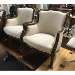 PAIR OF ELBOW CHAIRS