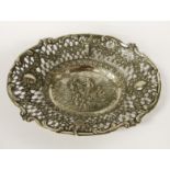 ORNATE SILVER CHERUB DISH