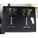 PAIR BOXED SWAROVSKI CRYSTAL GLASSES