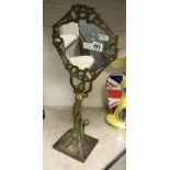 ART NOUVEAU STYLE BRASS DRESSING MIRROR