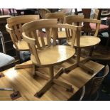 FOUR SWIRL SWEDISH CHAIRS - A/F