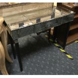 MIRROR TOP HALL TABLE WITH DRAWER