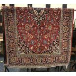 FINE CENTRAL PERSIAN KASHAN RUG 230CM X 135CM