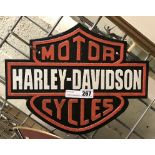 HARLEY DAVIDSON CAST IRON SIGN