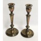 PAIR HM SILVER CANDLESTICKS