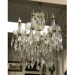 7 BRANCH CRYSTAL CHANDELIER