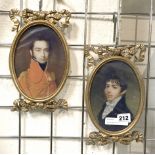 PAIR OF PORTRAIT MINIATURES