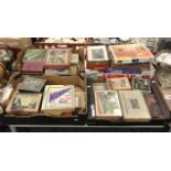 4 TRAYS OF VINTAGE JIGSAWS