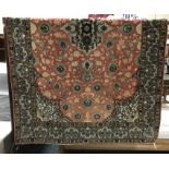 FINE CENTRAL PERSIAN QUM RUG 217CM X 140CM