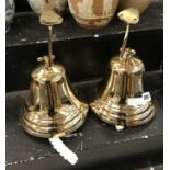 PAIR OF BRASS BELLS