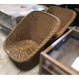 PAIR OF WICKER CHAIRS