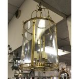 ROUND GILT BRASS LANTERN