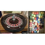 JOHN HUXLEY SATURN ROULETTE WHEEL WITH ELECTRONIC CAPABILITY - PROFESSIONAL CASINO ITEMS WITH A