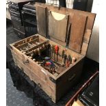 CARPENTERS CHEST WITH TOOLS
