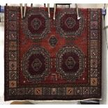 FINE NORTH EAST PERSIAN TURKOMAN CARPET 300CM X 160CM