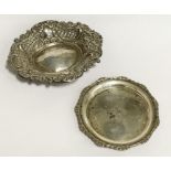 HM SILVER BONBON DISH & HM SILVER COASTER