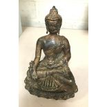 BRONZE SEATED BUDDHIST FIGURE