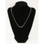 18CT WHITE GOLD & DIAMOND NECKLACE