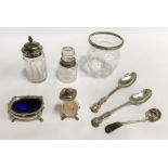 SMALL QTY OF SILVER CUTLERY ITEMS