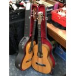 SPANISH GUITAR IN FLIGHT CASE & ANOTHER