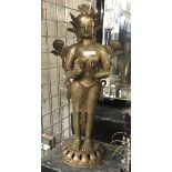 LARGE BRONZE BUDDHIST FIGURE