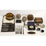COLLECTION INTERESTING ITEMS INCL. SILVER
