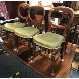 3 VICTORIAN KITCHEN CHAIRS