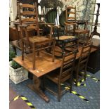 ERCOL TABLE & 6 CHAIRS