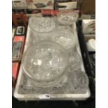 QTY. OF CRYSTAL BOWLS