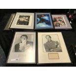 COLLECTION OF SIGNED CELEBRITY PHOTOS ETC