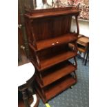 MAHOGANY 5 TIER BOOKSHELF